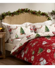 Parure copripiumino matrimoniale 100% cotone Style - Natale - MADE IN ITALY