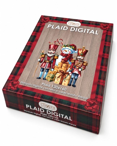 Plaid stampa digitale Natale art. Digital var. 1