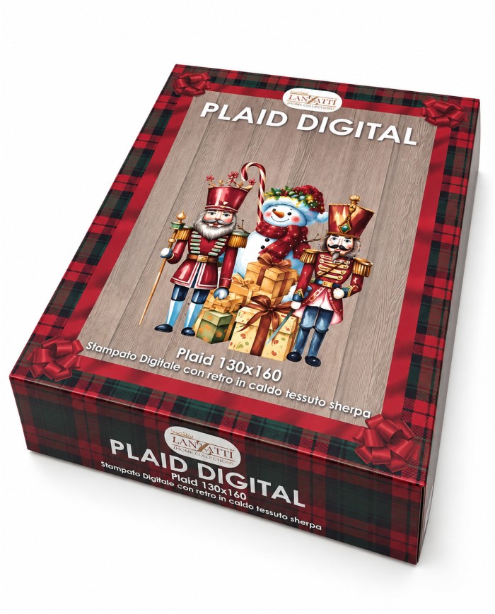 Plaid stampa digitale Natale art. Digital var. 1