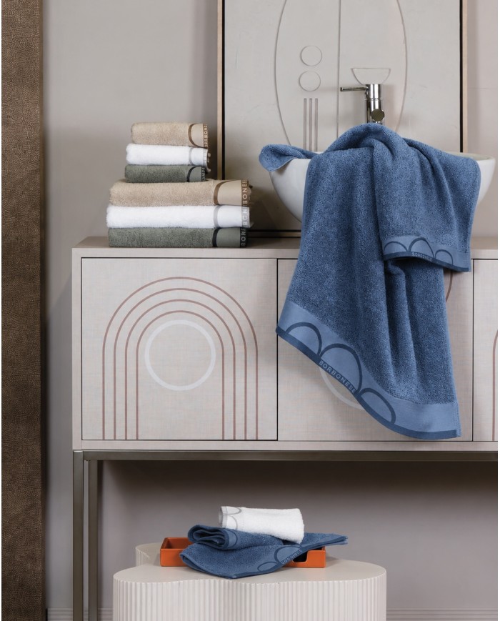 Set asciugamano viso + ospite Borbonese art. Relax