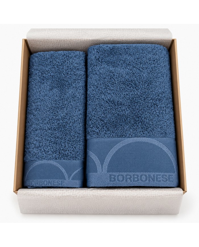 Set asciugamano viso + ospite Borbonese art. Relax