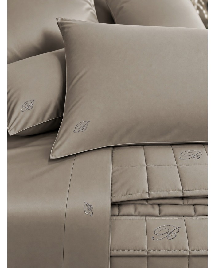 Completo lenzuola matrimoniale 100% raso cotone Blumarine Samira