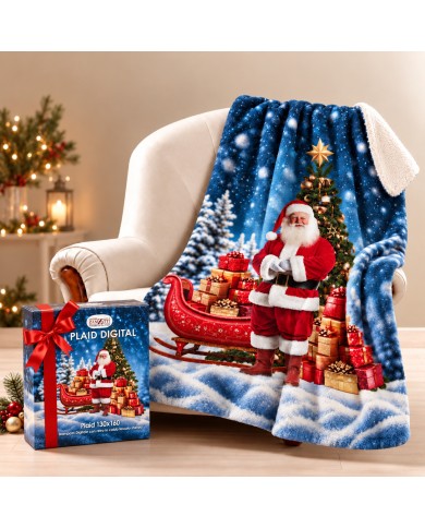 Plaid stampa digitale Natale art. Digital var. 2