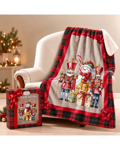 Plaid stampa digitale Natale art. Digital var. 1