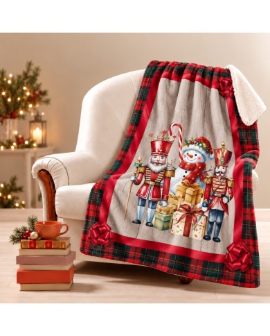 Plaid stampa digitale Natale art. Digital var. 1