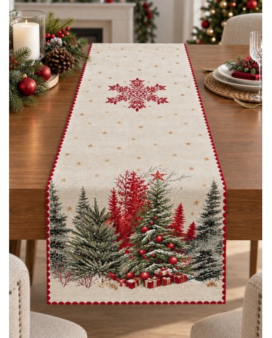 Runner in gobelin 45x140 Natale Vingi Ricami Abete