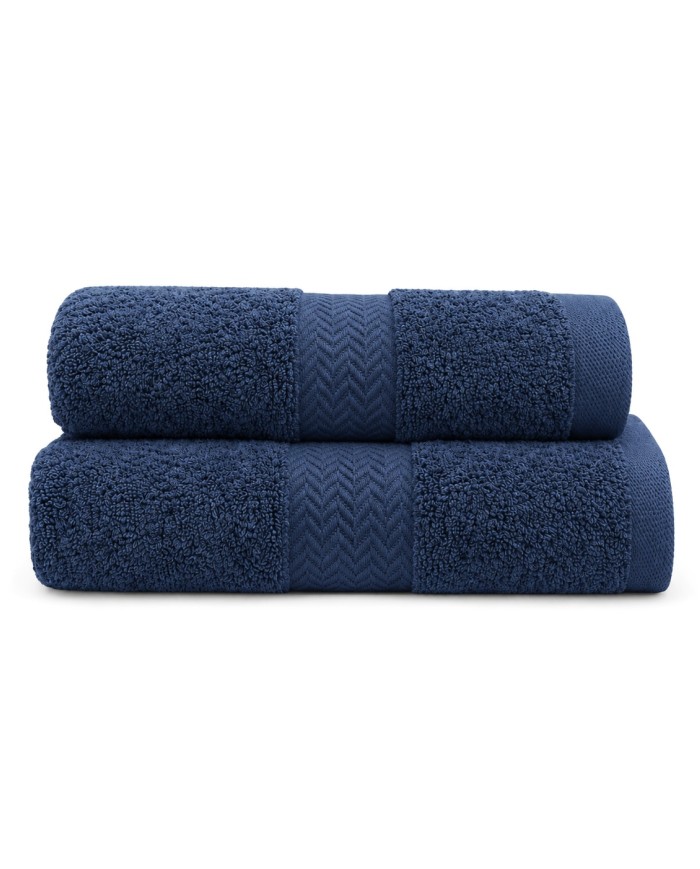Coppia di asciugamani viso + ospite spugna 100% cotone Amanda
