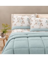Completo lenzuola matrimoniale 100% cotone Armonia art. Roseto