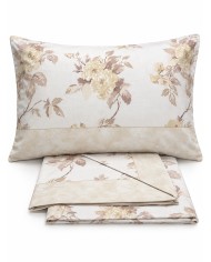 Completo lenzuola matrimoniale 100% cotone Armonia art. Roseto