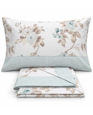 Completo lenzuola matrimoniale 100% cotone Armonia art. Roseto