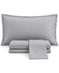 Completo lenzuola matrimoniale in raso 100% cotone Olympia