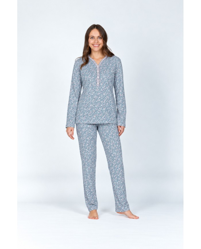 Pigiama in 100% caldo cotone Semplice Vanità Fida Lingerie 2731