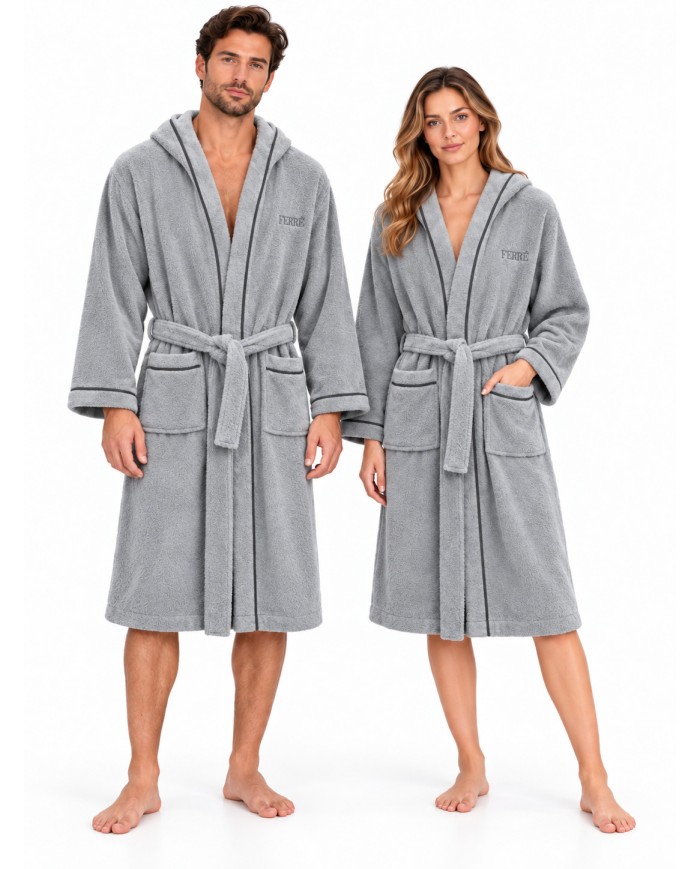 Accappatoio unisex spugna 100% cotone FERRE' art. Atlas