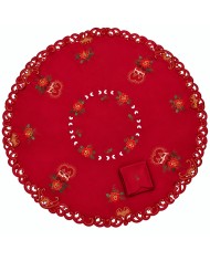Tovaglia copritavola TONDA di Natale art. Santa Claus