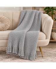 Luxury Plaid coperta con frange Inverness 150x210