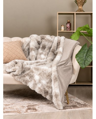 Luxury Plaid in ecopelliccia e retro in velour art. Ramona