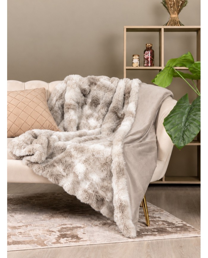 Luxury Plaid in ecopelliccia e retro in velour art. Ramona