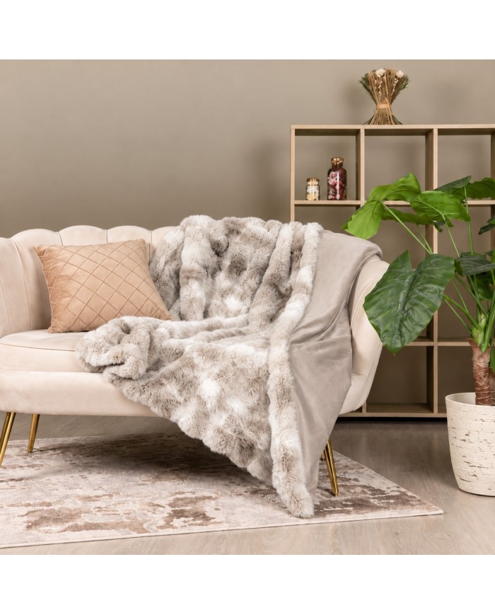 Luxury Plaid in ecopelliccia e retro in velour art. Ramona