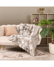 Luxury Plaid in ecopelliccia e retro in velour art. Ramona