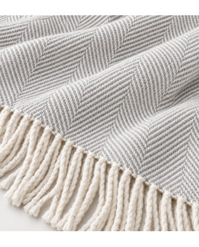 Luxury Plaid con frange Orleans 130x170