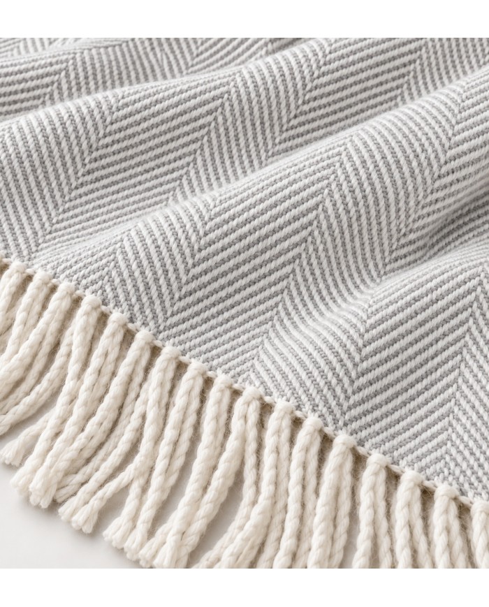 Luxury Plaid con frange Orleans 130x170
