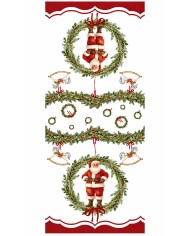 Runner Natale 100% cotone Maestri Cotonieri Carillon