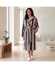 Accappatoio unisex in spugna e ciniglia 100% cotone Stripe