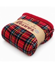 Plaid matrimoniale Tartan scozzese con sherpa coordinato S&G Home 210x240