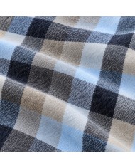 Plaid in tessuto mohair supersoft con frange Mysa