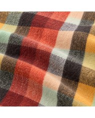 Plaid in tessuto mohair supersoft con frange Mysa