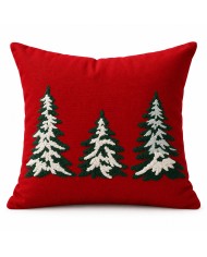 Fodera cuscino Natale ricamata Meid Abeti