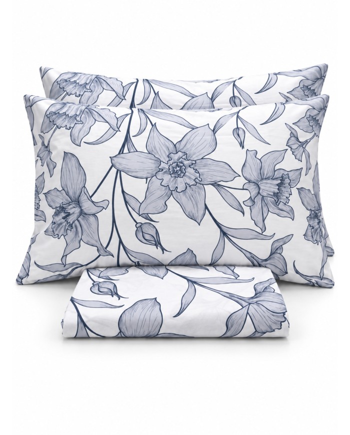 Parure copripiumino matrimoniale 100% cotone Elvy