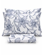 Parure copripiumino matrimoniale 100% cotone Elvy