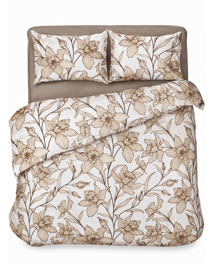 Parure copripiumino matrimoniale 100% cotone Elvy