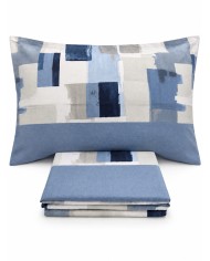 Completo lenzuola letto singolo flanella di cotone Isli