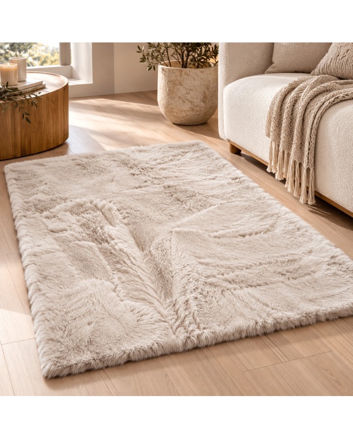 Tappeto effetto rabbit fur con antiscivolo Jimmy 80x120cm