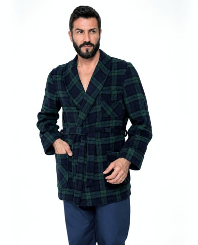 Giacca da Camera in Misto Lana Tartan Made in Italy - art. Scozia