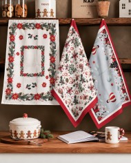 Set asciugamani di Natale viso+ospite Neith Christmas dis. 1