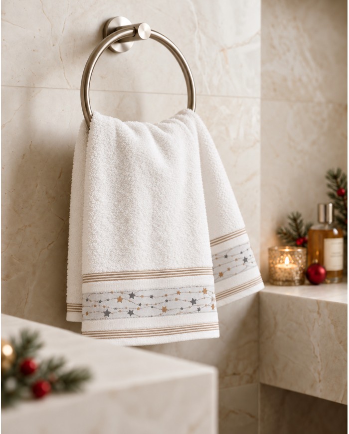 Set asciugamani di Natale viso+ospite Neith Christmas dis. 2