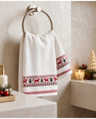Set asciugamani di Natale viso+ospite Neith Christmas dis. 3