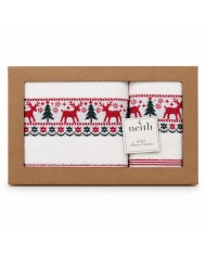 Set asciugamani di Natale viso+ospite Neith Christmas dis. 3