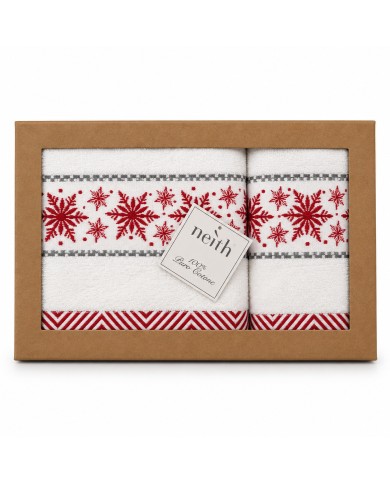 Set asciugamani di Natale viso+ospite Neith Christmas dis. 4