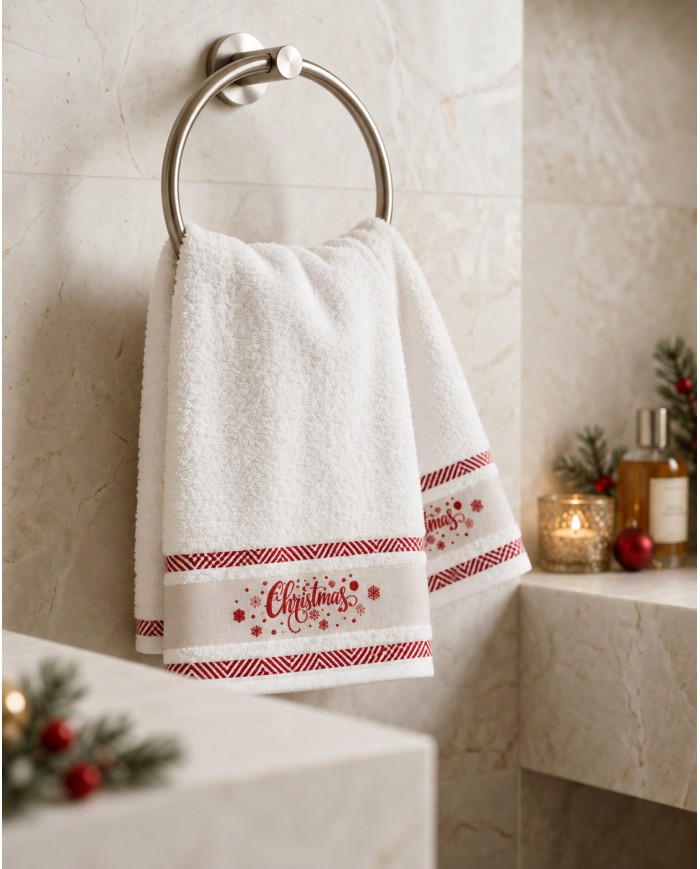 Set asciugamani di Natale viso+ospite Neith Christmas dis. 6