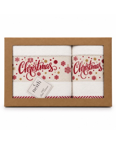 Set asciugamani di Natale viso+ospite Neith Christmas dis. 6