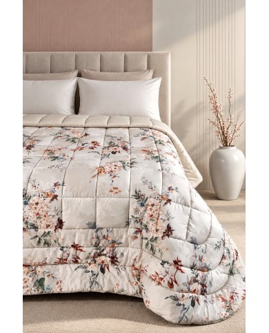 Trapunta matrimoniale in raso di puro cotone Galizzi 1949 - Emily - Made in Italy