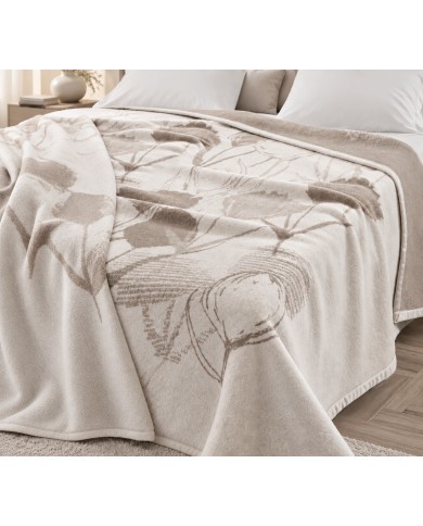 Coperta matrimoniale maxi in pura lana vergine Somma 230x270