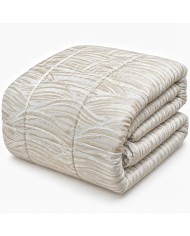 Trapunta matrimoniale invernale in raso jacquard Nuria
