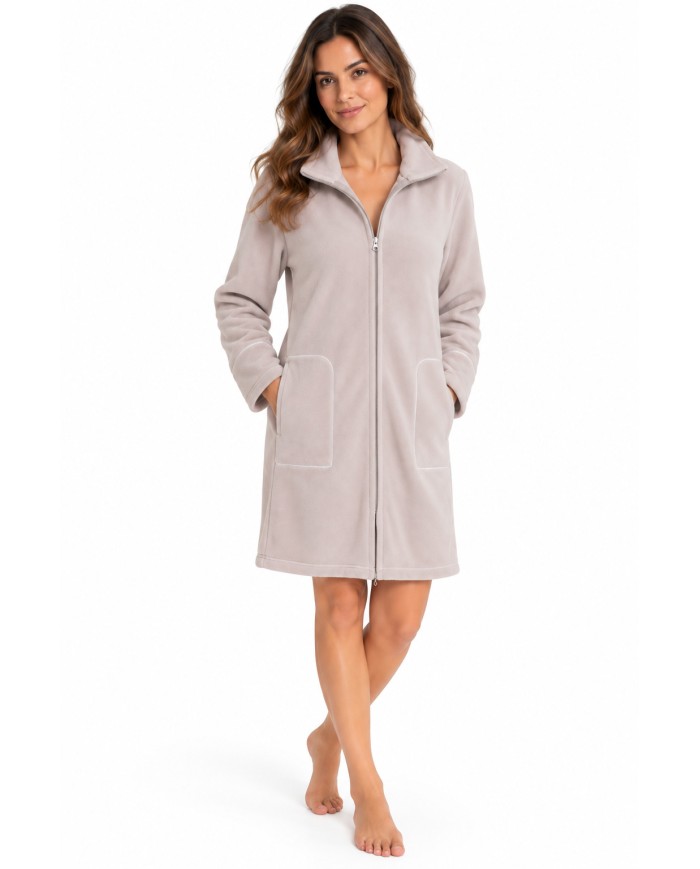 Vestaglia Donna invenale con zip Samplice Vanità di Fida Lingerie - MADE IN ITALY art. 2754