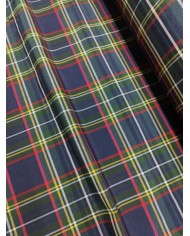 Tessuto Tartan scozzese al metro altezza 330cm Blu