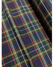 Tessuto Tartan scozzese al metro altezza 330cm Blu